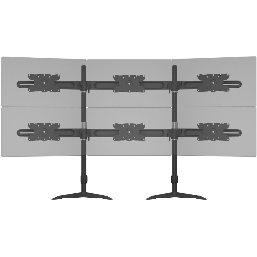 Suport Monitor 6 Monitoare 24-32inch Negru