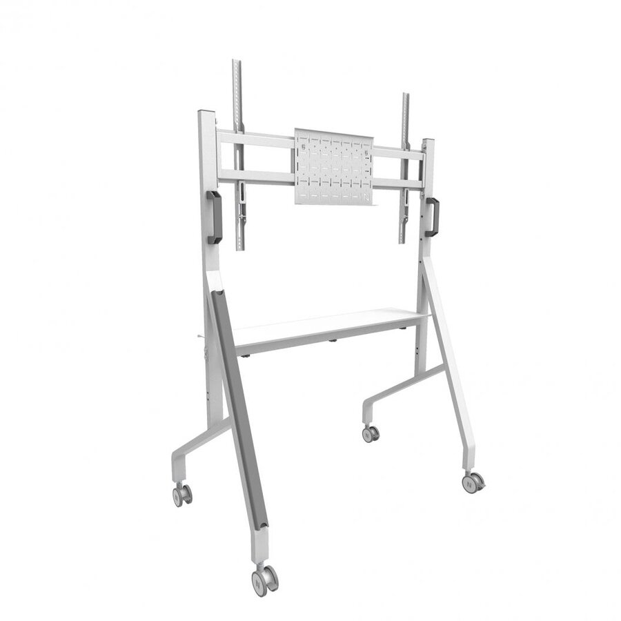 Suport TV Podea Mobil/fix NM 55-86inch 76kg Alb