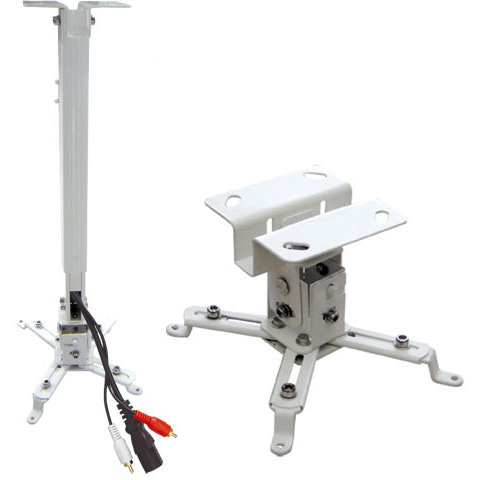 Suport videoproiector tavan GATV2 reglabil 63-100 cm Alb