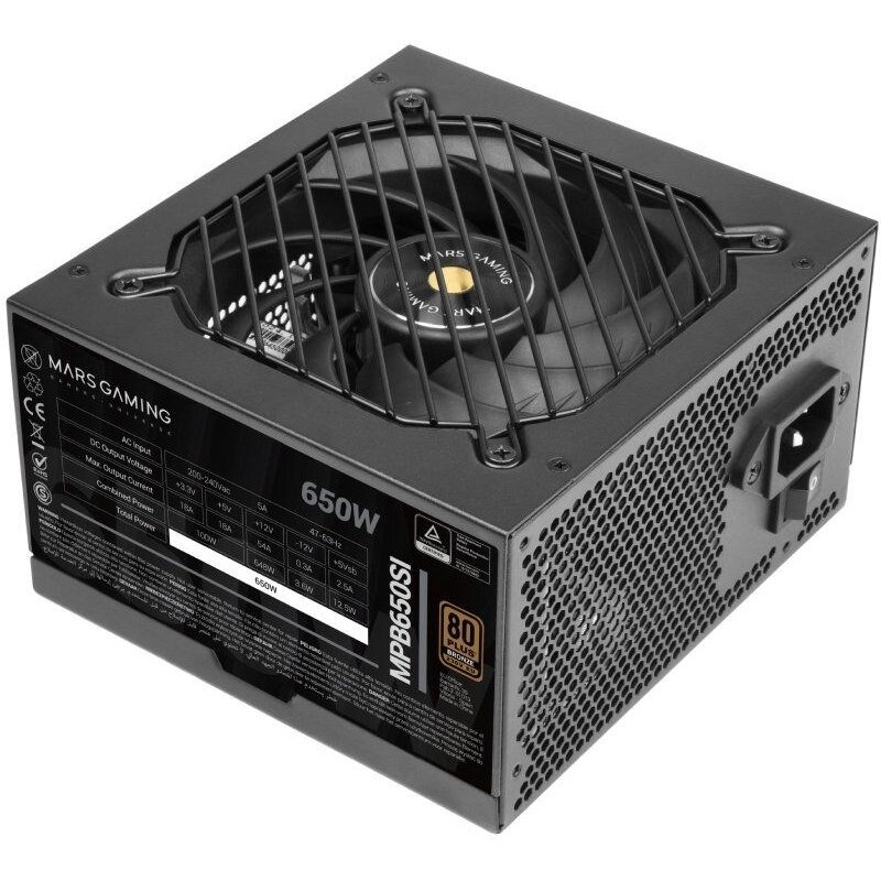 Sursa Mars Gaming MPB650SI 650W 24-pin ATX Black