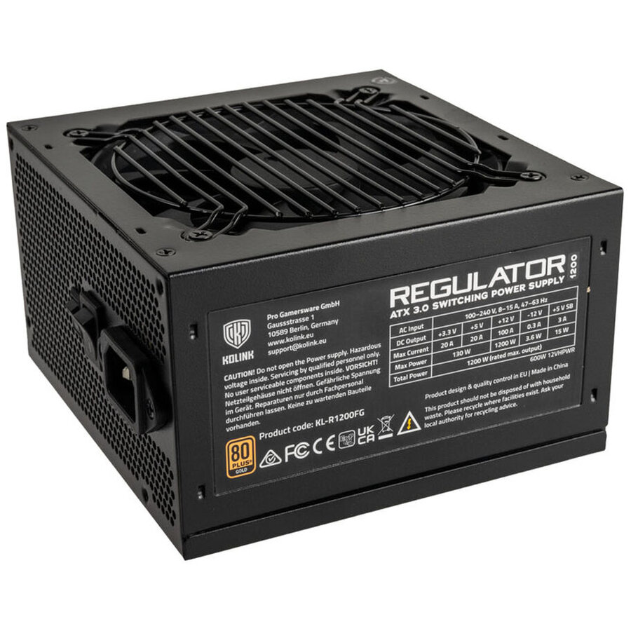 Sursa Regulator 80 PLUS Gold  ATX 3.0 PCIe 5.0 1200W Negru