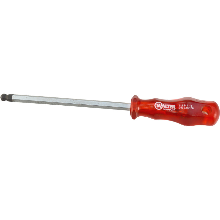 Surubelnita Cu Cap Rotund 8.0x150mm Rosu