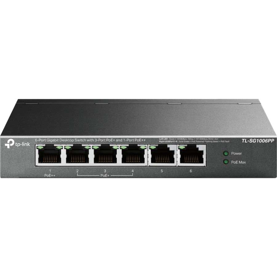 Switch 6P-GB POE-3P Unmanaged Negru