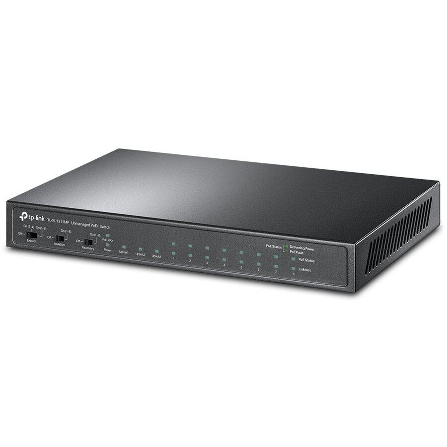 Switch 8P 10/100 3P GB POE TL-SL1311MP Negru