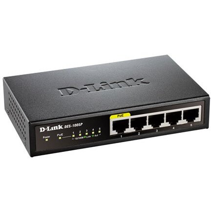 Switch DES-1005P PoE/100/UNM/ 5 - 1xPoE
