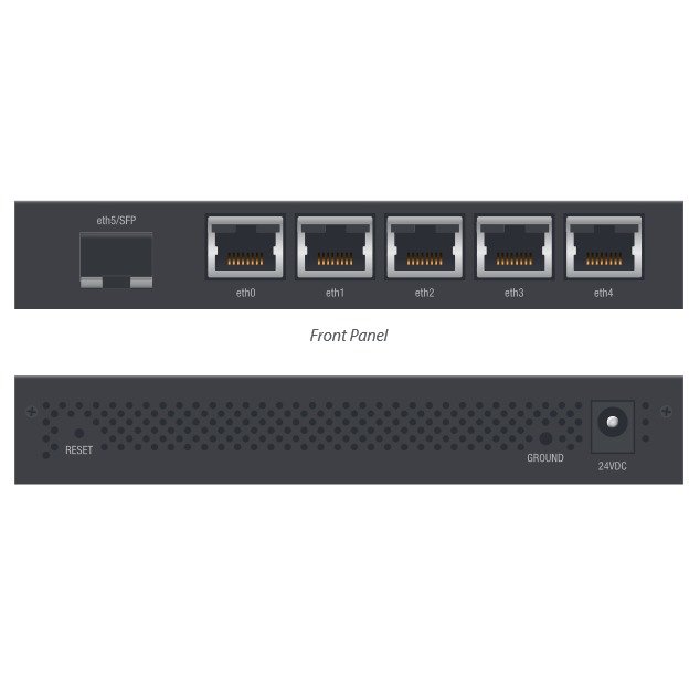 Switch EdgeRouter 6 porturi Gigabit Black