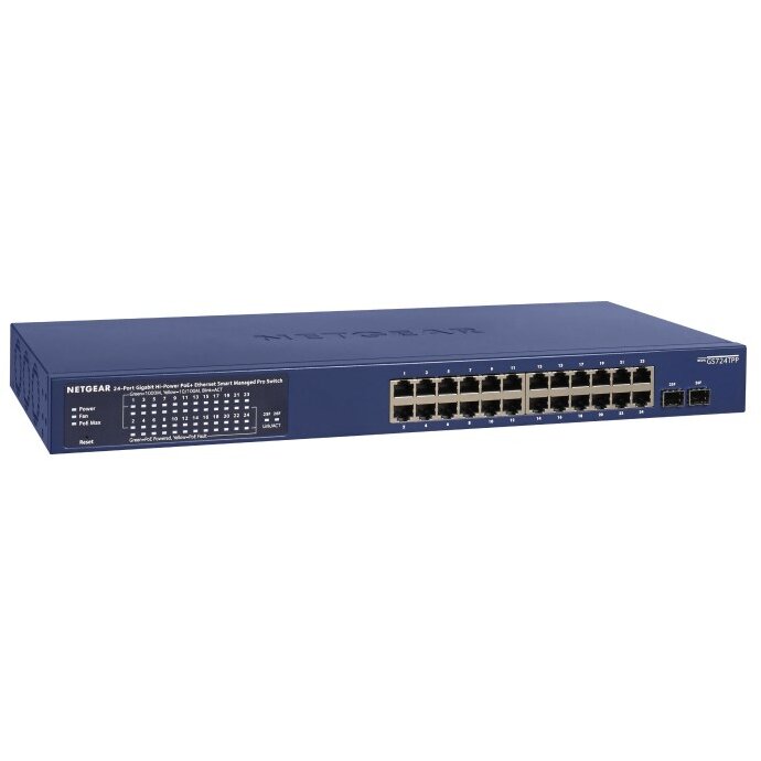 Switch GS724TP-300EUS Managed L2/L3/L4 Gigabit Ethernet (10/100/1000) Power over Ethernet (PoE) Blue
