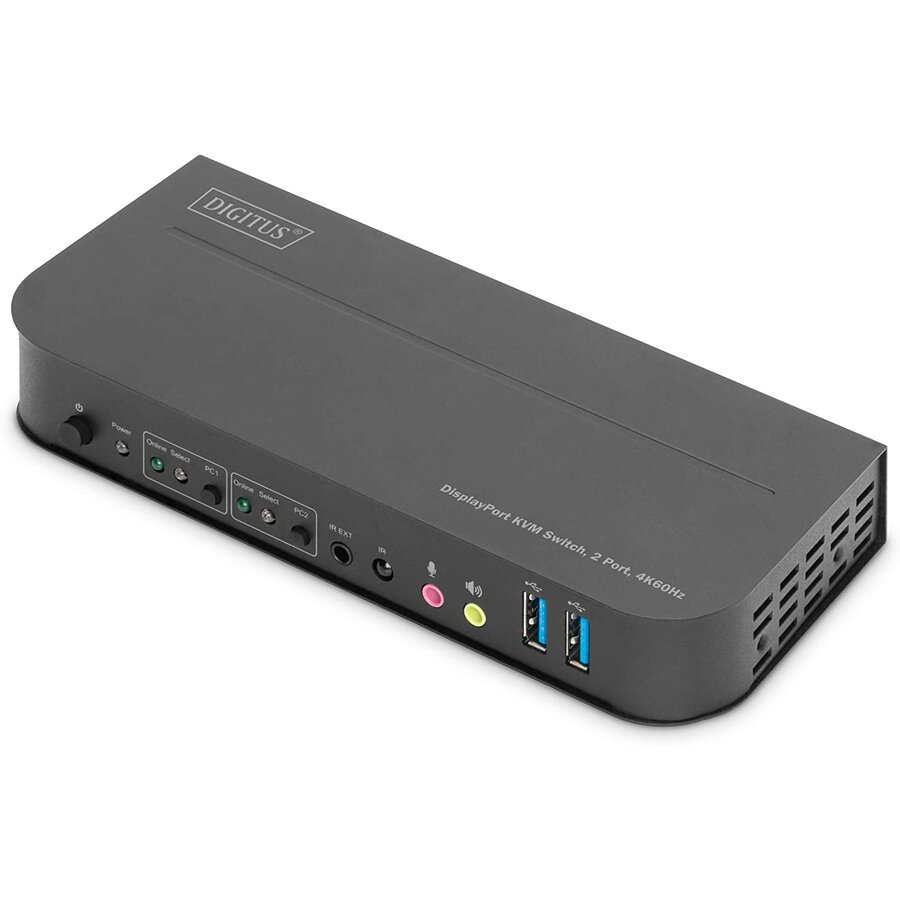 Switch KVM switch 2-port 4K60Hz (black)