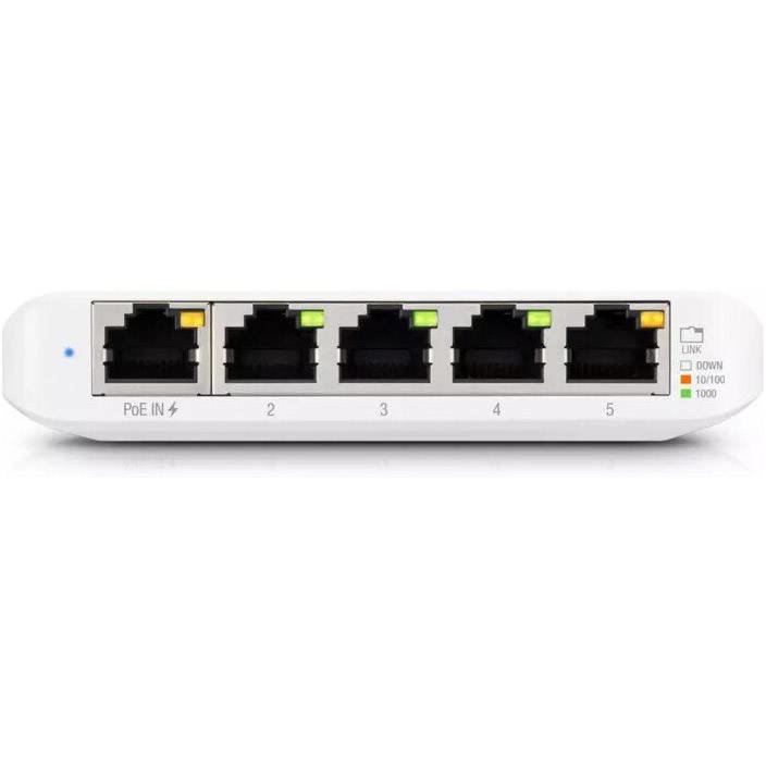 Switch UniFiSwitch Flex Mini Desktop Gigabit Smart Switch 5x RJ-45 PoE PD