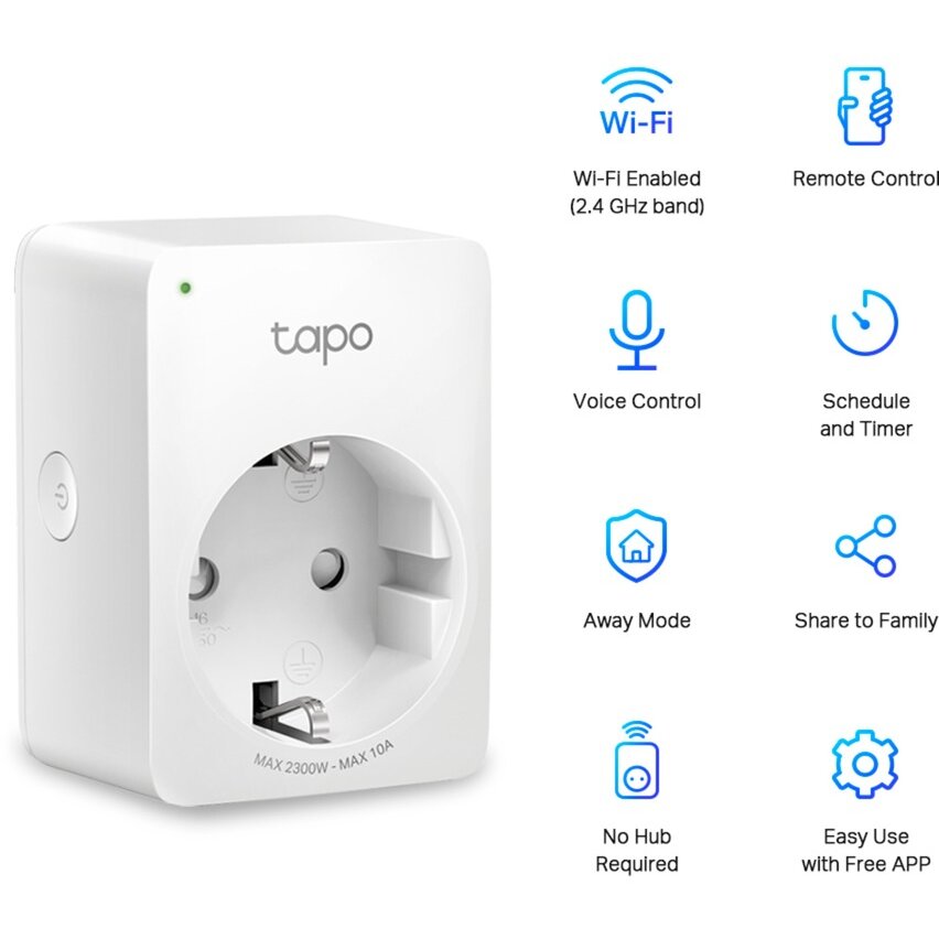 Tapo P100, switch socket (white, pack of 4)