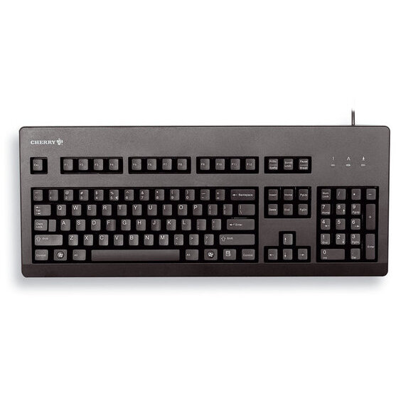 Tastatura Cu Fir G80-3000 USB + PS/2 Layout English UK 105 Taste Negru