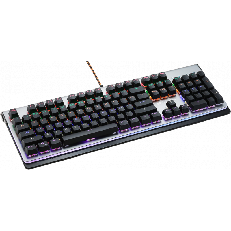 Tastatura Gaming CND-SKB8-US Interceptor RGB Mecanica Dark Grey