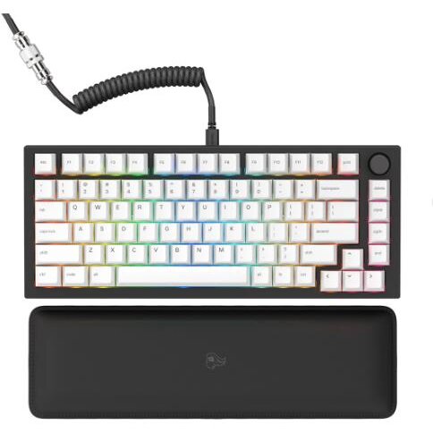 Tastatura Gaming GMMK PRO 75% Pre-built Layout US Negru/Alb