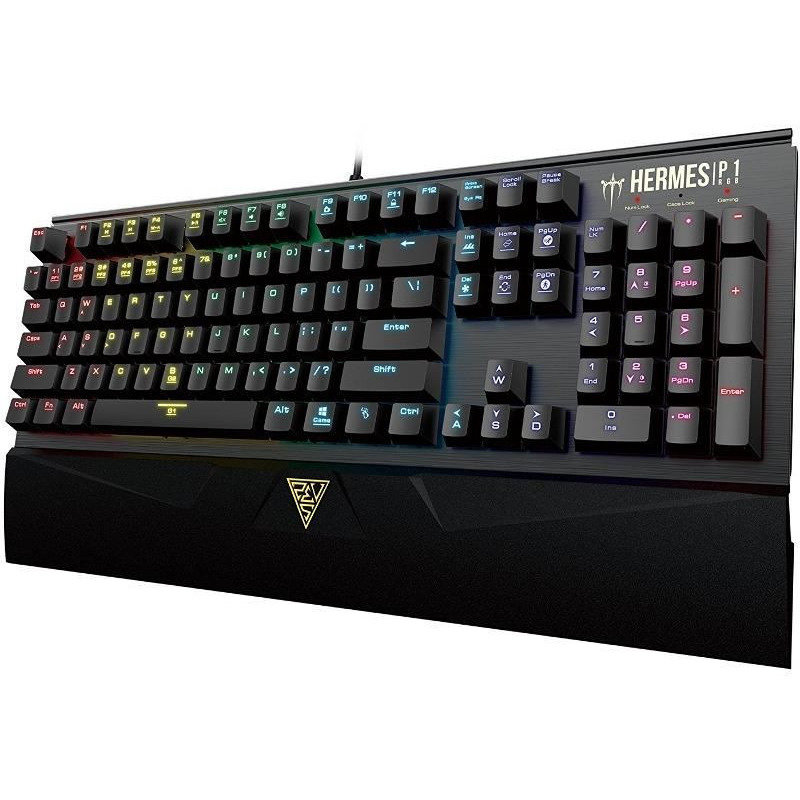 Tastatura gaming Hermes P1 RGB Black Switch Mecanica Black