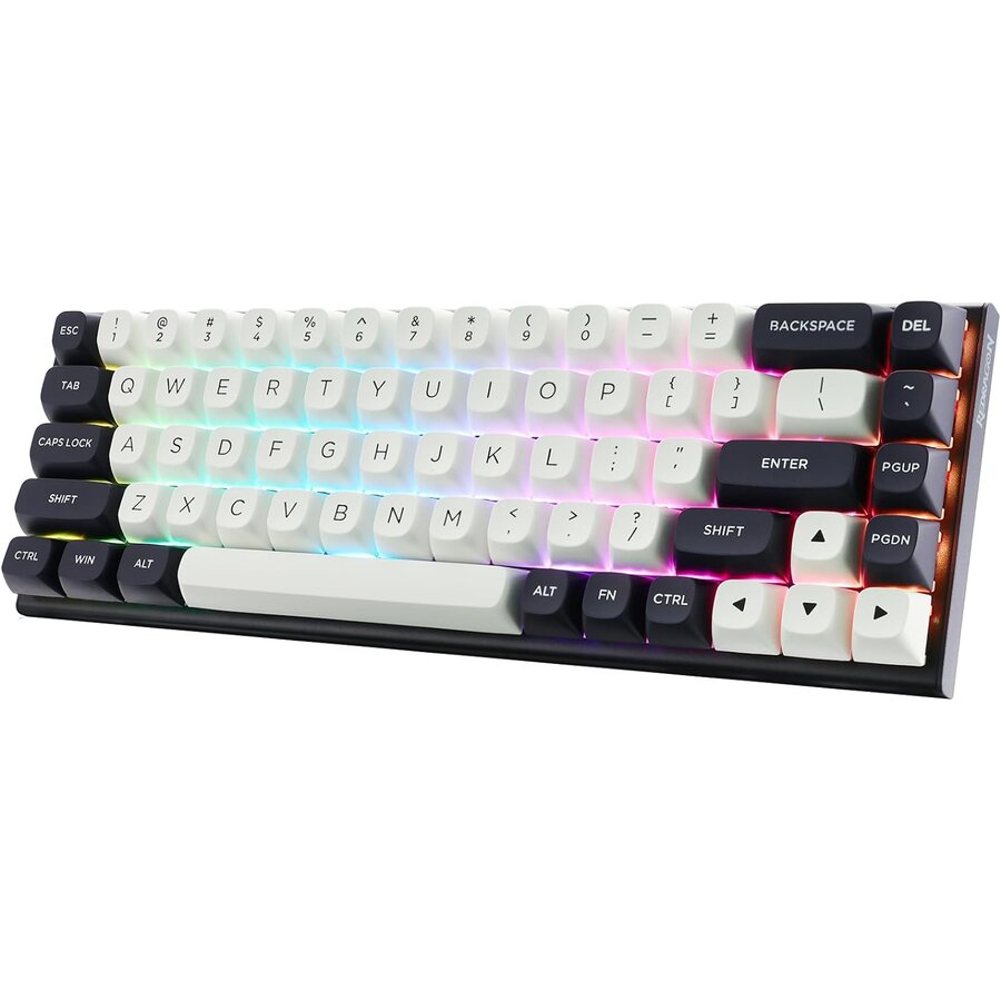 Tastatura Gaming Irelia K701WB-RGB-M Mecanica Wireless Iluminare RGB Switch-uri Magnetice Negru/Alb