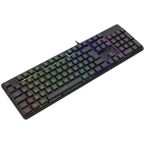 Tastatura Gaming Netherbane Iluminare RGB Cablu USB 1.8M Negru