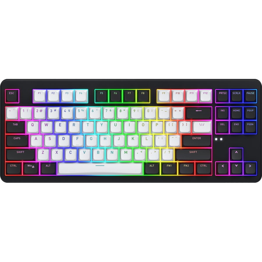 Tastatura Gaming Wireless Rockfall 3 TKL 2.4GHz / BT5.3 / USB Iluminare RGB Negru
