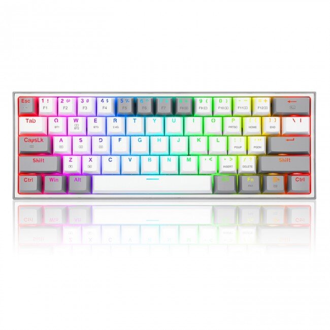 Tastatura K616 Fizz PRO White/Grey Red Switch Alb
