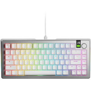 Tastatura Mecanica GMMK 3 PRO 75% Prebuilt USB-C Fox Switches US Layout 81 Taste Gri