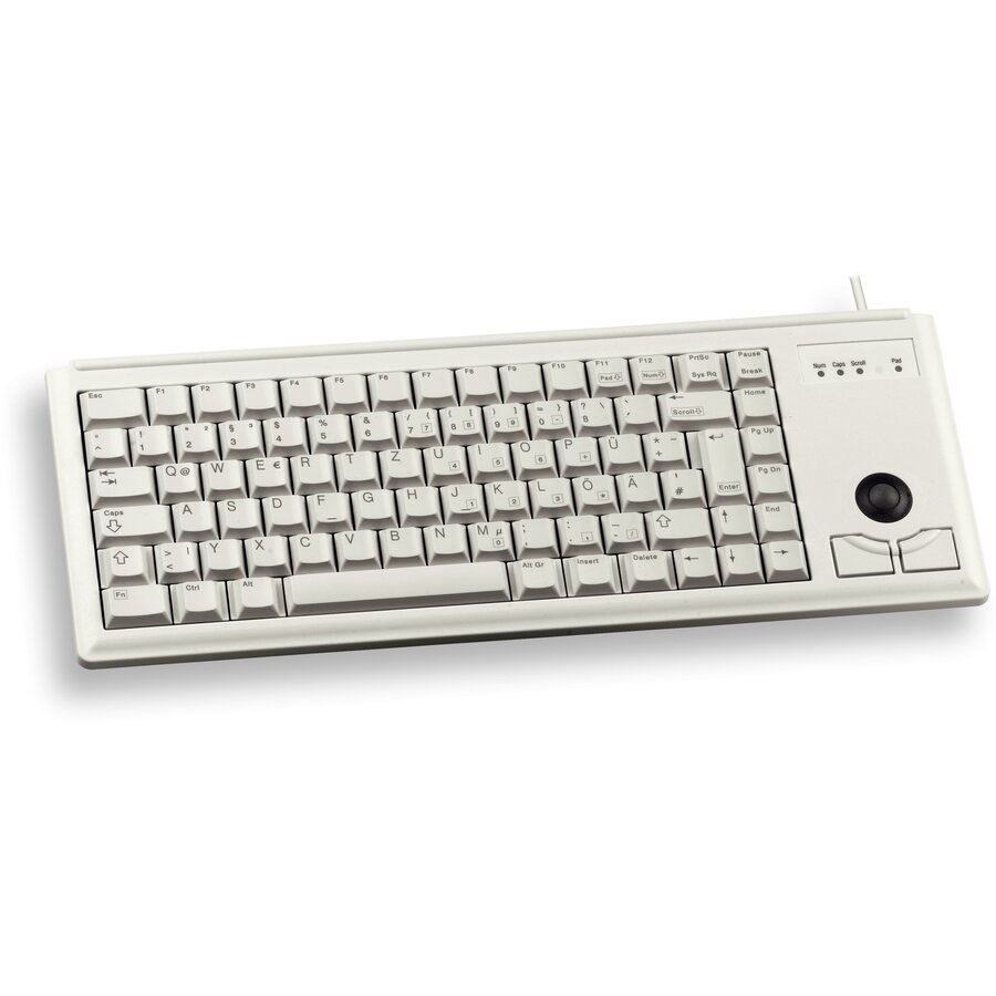 Tastatura Slim Line G84-4400 Layout DE Trackball Integrat Bej
