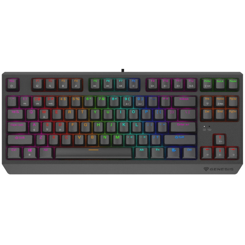 Tastatura THOR 230 TKL Mechanical Gaming Outemu Red Switch RGB Negru