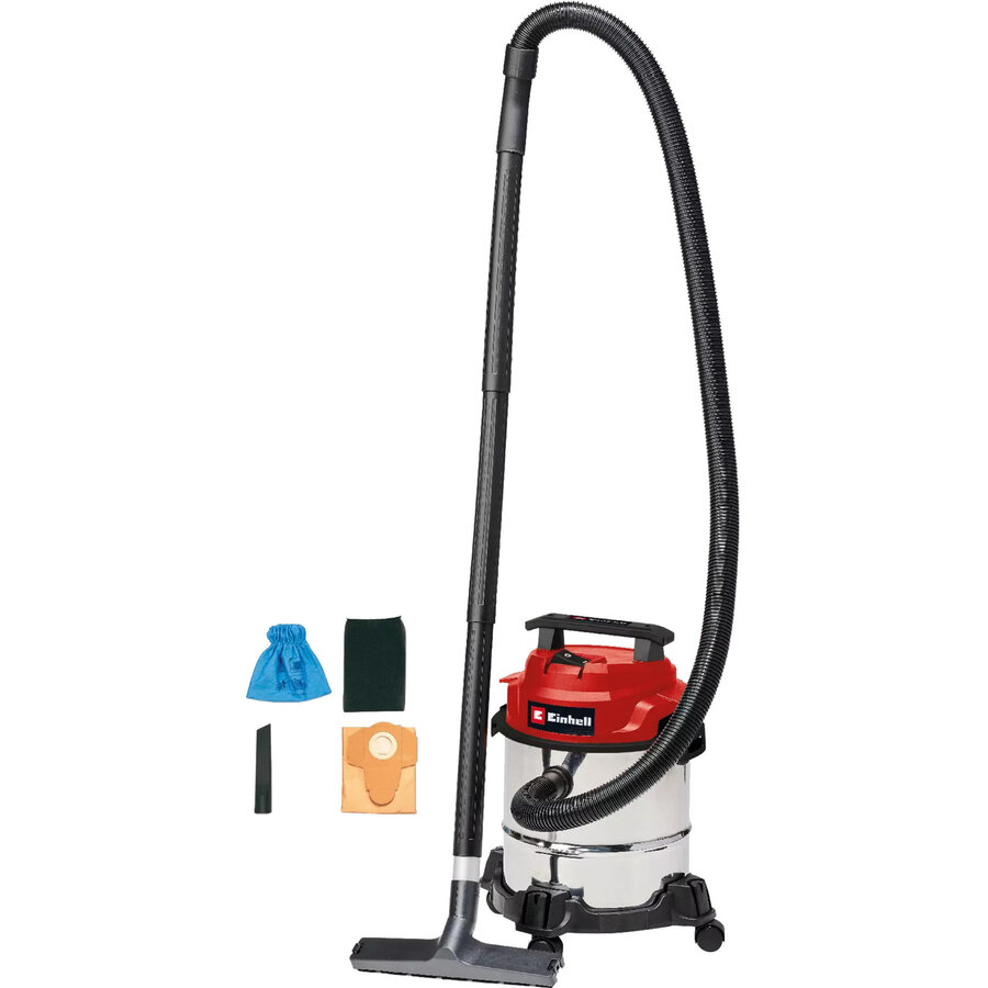 TC-VC 1812/1 S, wet/dry vacuum cleaner red/stainless steel