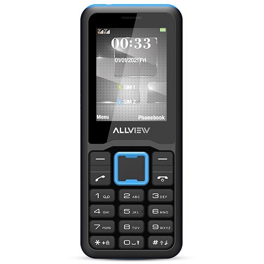 Telefon M30STARK Dual Sim 2G Negru Cu Insertie Albastra