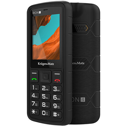Telefon mobil KM0467 Iron 4  4G Dual SIM Negru