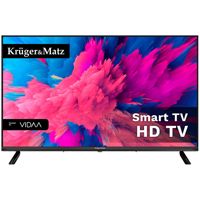 Televizor LED Smart KM0232HD-V2 32Inch HD Sistem Operare VIDAA Wi-Fi Negru