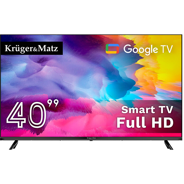 Televizor LED Smart KM0240FHD-G 40Inch Full HD Google TV Wi-Fi Negru