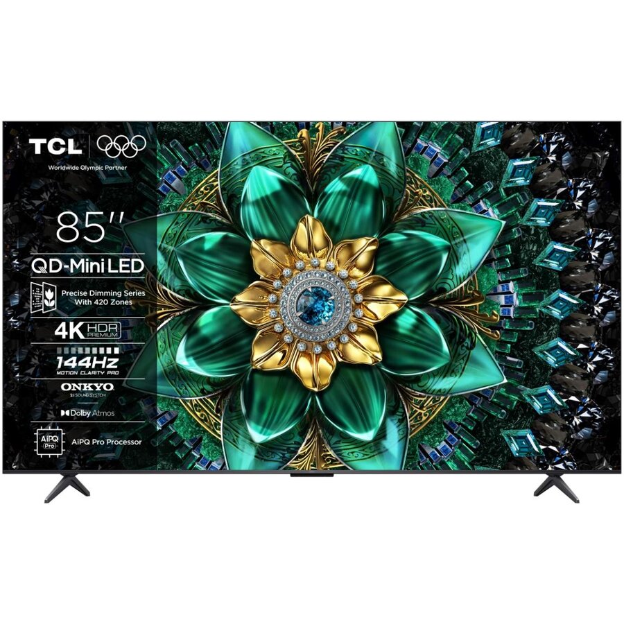 Televizor Mini LED 85Q6C 215cm 85inch Google TV Ultra HD 4K Black