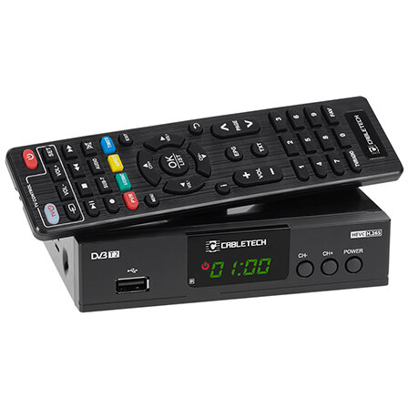Tuner URZ0338A DVB-T2 H.265 Afisaj LED Control Parental Negru