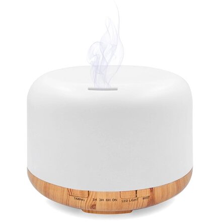 Umidificator Ionizator Difuzor Arome 500ml Alb RGB