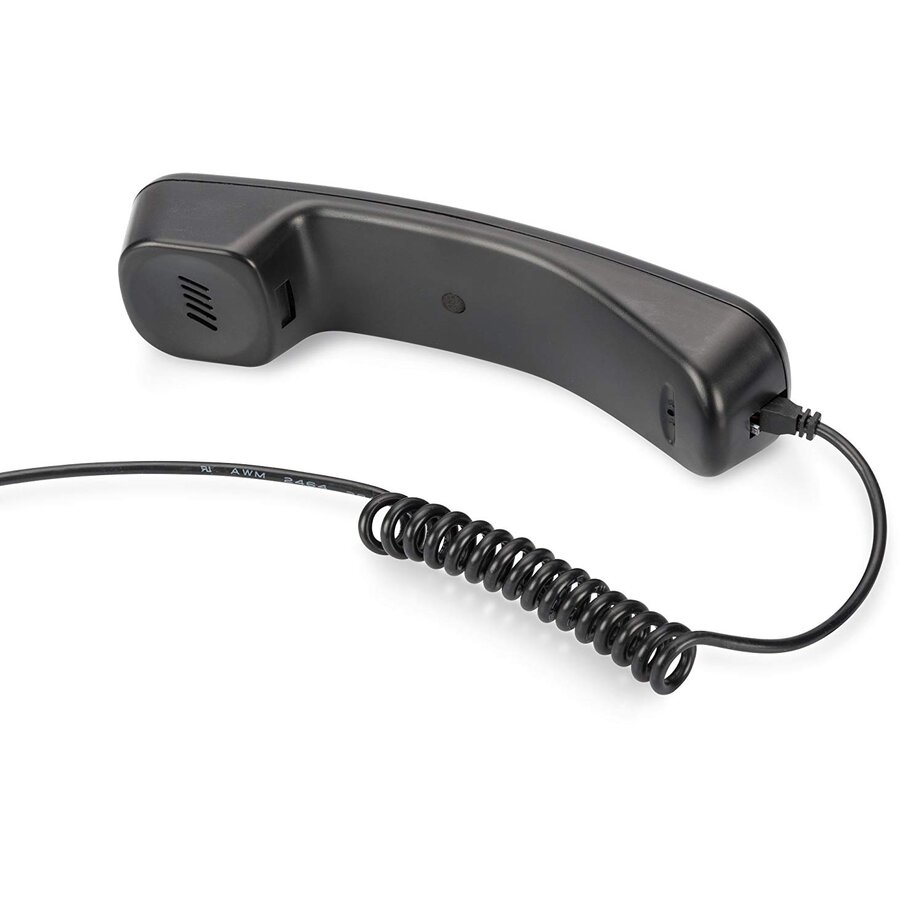 USB telephone handset, headset (black)