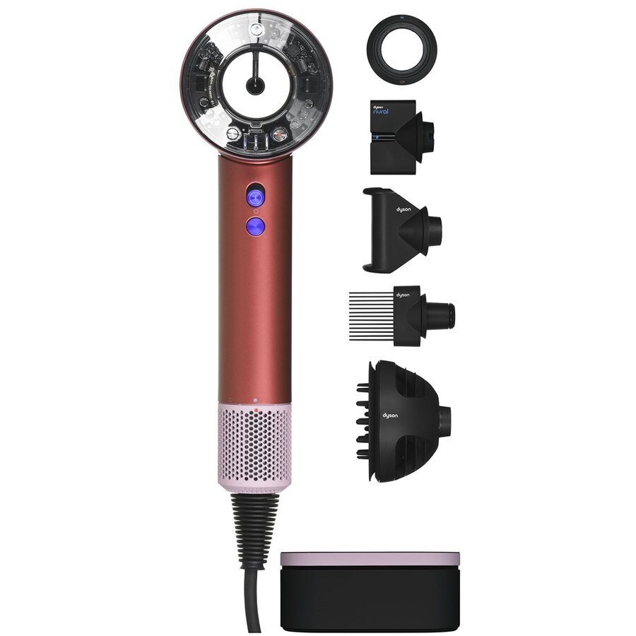Uscator de Par HD16 Supersonic Nural 5 Accesorii Coafare Air Multiplier 1600W Strawberry Bronze / Blush Pink