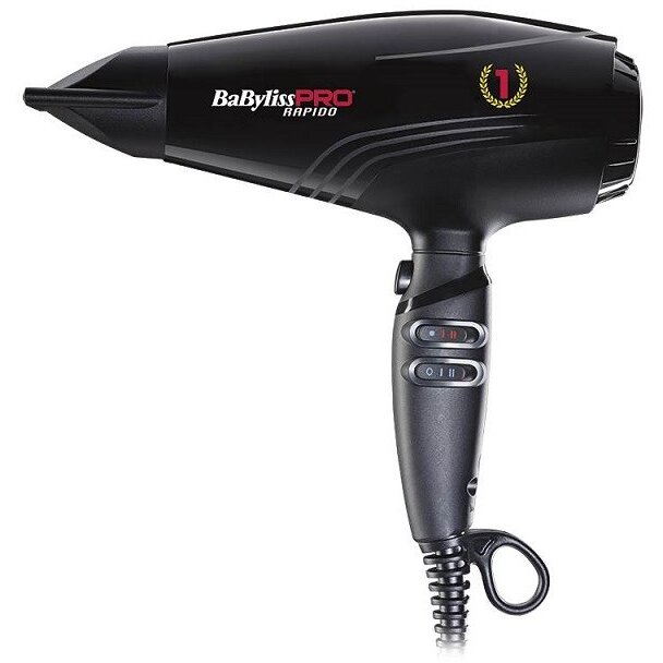 Uscator de Par Pro Rapido BAB7000IE Profesional Ionic 2200W Negru