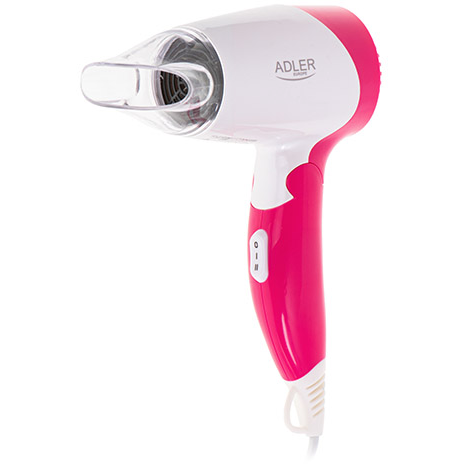 Uscator Par 2 Trepte Viteza 2 Trepte Temperatura 1200W Plastic ABS 220-240V 50/60Hz Alb/Roz