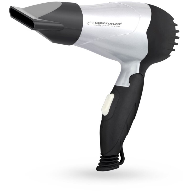 Uscator Par 850W 2 Trepte Viteza 2 Niveluri Temperatura 1.6m 50Hz Argintiu/Negru