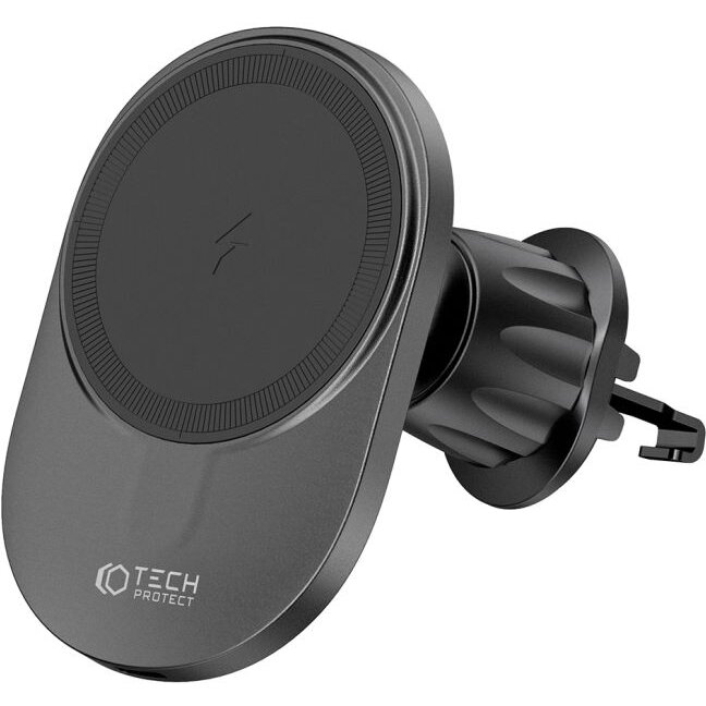 V1 Magnetic, Air Vent Mount, Compatibil MagSafe, Incarcare wireless 15W, Cablu USB-C 1m inclus, Negru