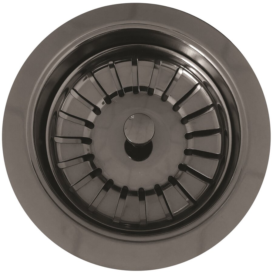 Valva pentru Chiuveta PVD Gun Metal Diametru 92MM fara Preaplin Negru