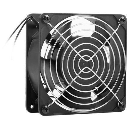 Ventilator 19 inch 1x 120 mm Black