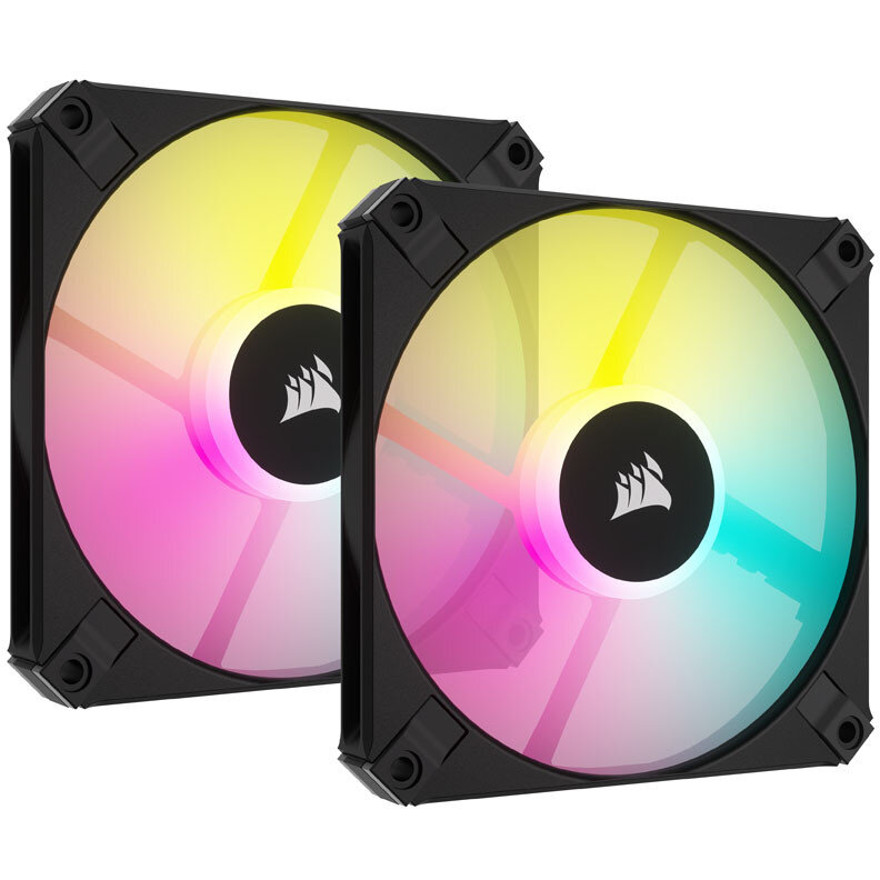 Ventilator AF Slim Series RGB PWM 2Pack + RGB-Controller  120mm