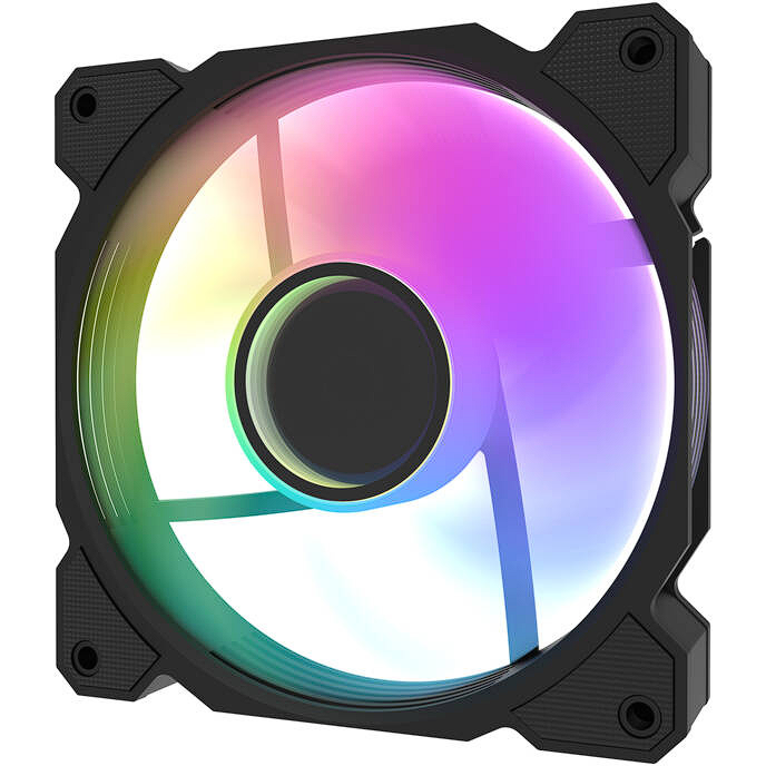 Ventilator Carcasa DR08 3IN1   A-RGB 1600RPM 30dBA 59.1CFM  Negru