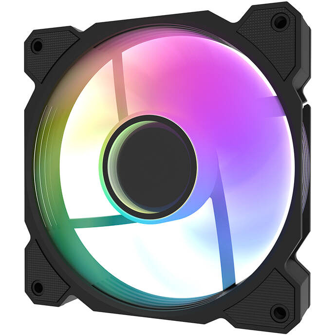Ventilator Carcasa DR08 5in1  30dBA 1600RPM 59.1CFM ARGB  Negru