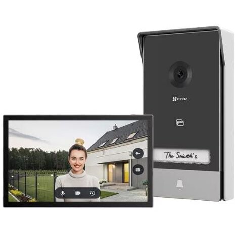 Videointerfon Wi-Fi Smart Home HP7 Negru/Gri