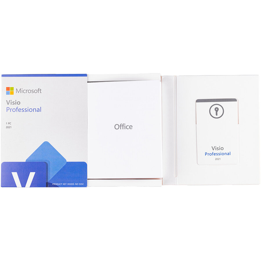 Visio Professional 2021 Retail FPP Windows 64 bit Multilanguage USB 3.0 CoA