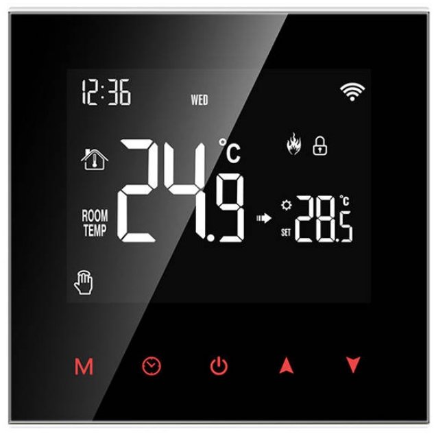 WT100 3A WiFi Tuya, Negru