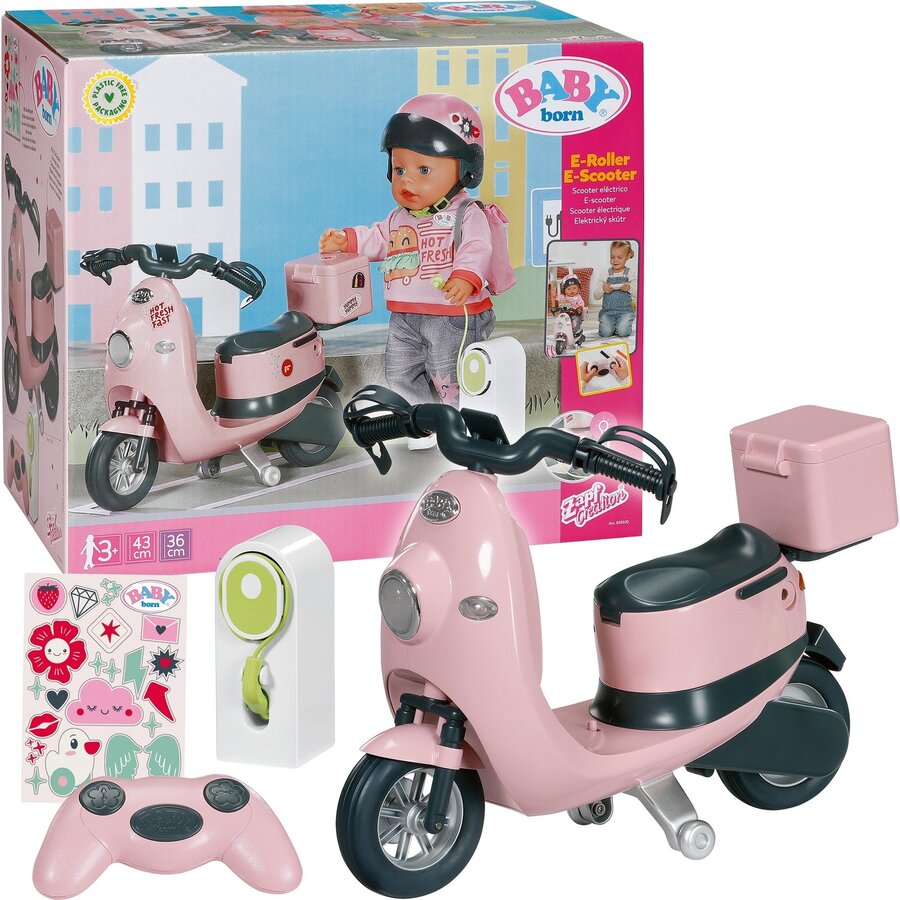 ZAPF Creation BABY born E-Scooter, doll accessories