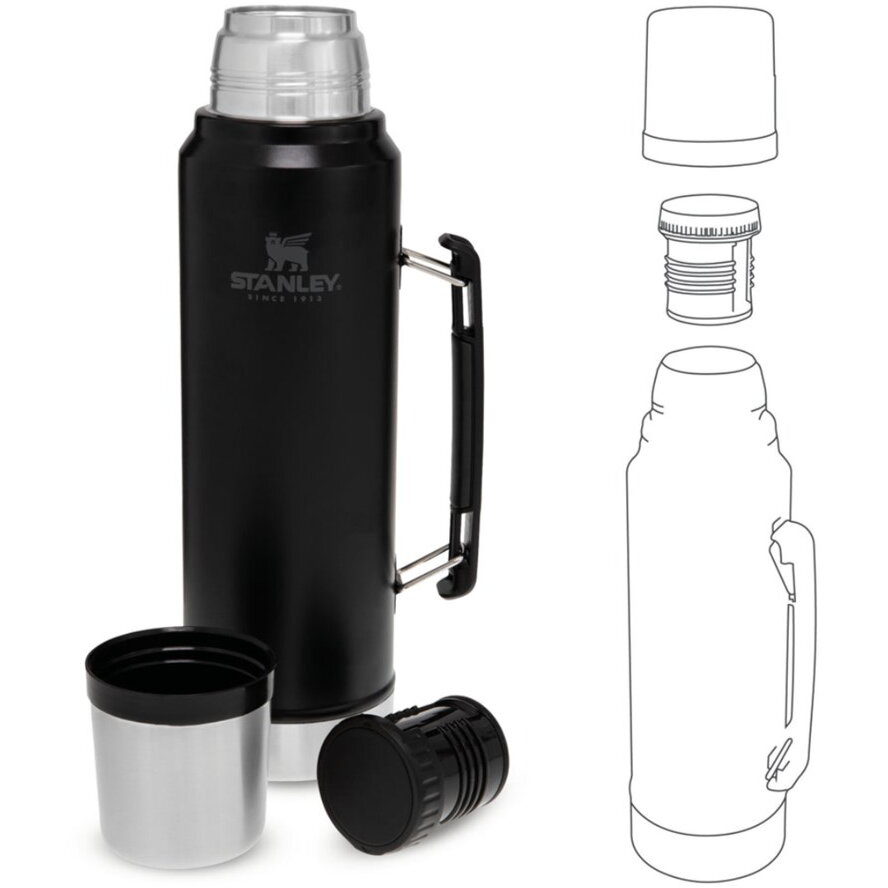  10-08266-002 vacuum flask 1 L Black