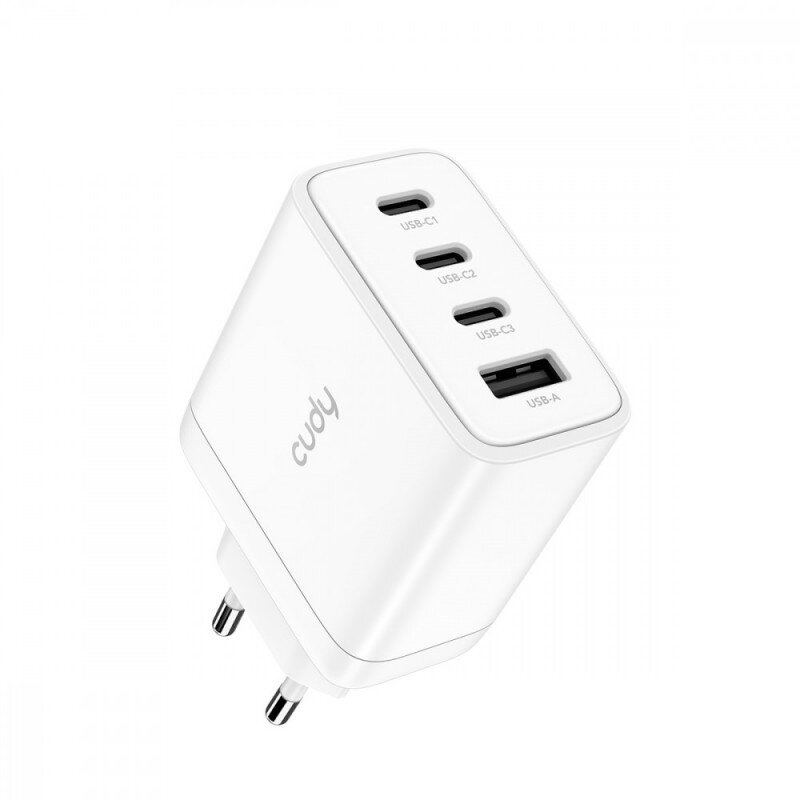  4-Port 65W USB-C Charger EU Plug